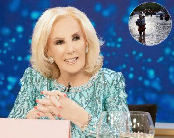 El mensaje de Mirtha a los afectados en Bahía Blanca: Todo mi cariño