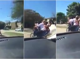 Ocho en una moto en avenida Soberanía de Resistencia