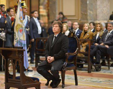 Javier Milei en el Tedeum