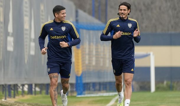 Cavani y Rojo se sumaron a la par del plantel de Boca: ¿Llegan al Superclásico?