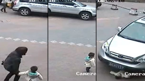 La increíble suerte de un niño: lo atropellaron y se salvó de milagro