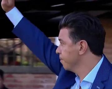 Marcelo Gallardo recibió el cariño de los hinchas de River