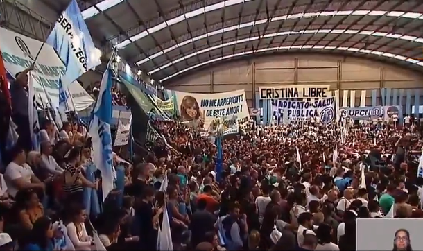 Cristina Kirchner participó del acto de campaña de Axel Kicillof