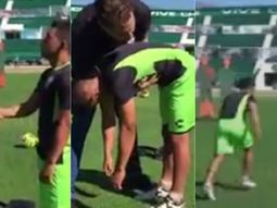 Un jugador fue hipnotizado en pleno entrenamiento Un jugador fue hipnotizado en pleno entrenamiento