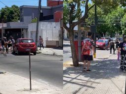 Insólito total: se fugó en un auto frente a cuatro policías que lo apuntaban