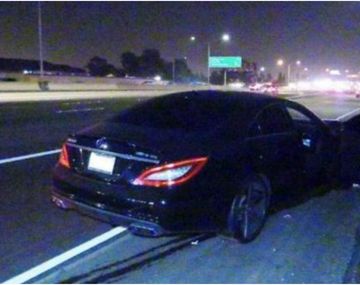 Así quedó el auto que arrolló a la pareja que tenía sexo en la ruta