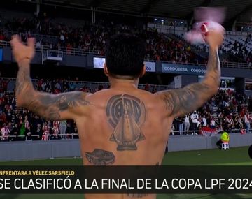 El festejo de Enzo Pérez tras eliminar a Boca y el tatuaje de River que es viral
