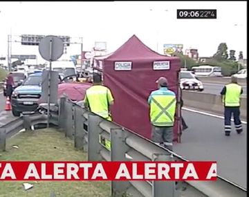 Murió al chocar contra el guardarraíl en la avenida General Paz