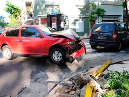 Choque y vuelco en Balvanera: hubo heridos leves