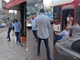 Les suspendieron la licencia al colectivero y al automovilista que se pelearon en Lomas del Mirador
