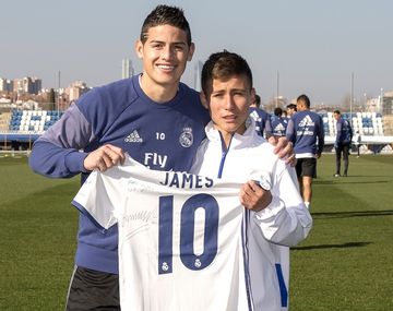 El Niño Ángel de Chapecoense conoció al planten de Real Madrid