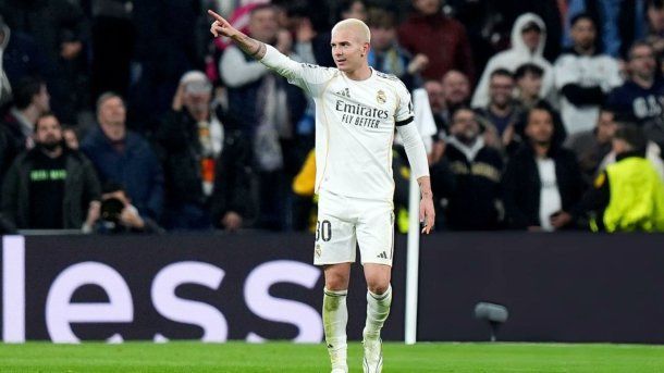 El golazo de Franco Mastantuono en la goleada del Real Madrid por la Champions League