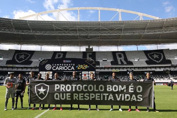 Fútbol brasileño: Botafogo volvió a jugar pero lo hizo bajo protesta