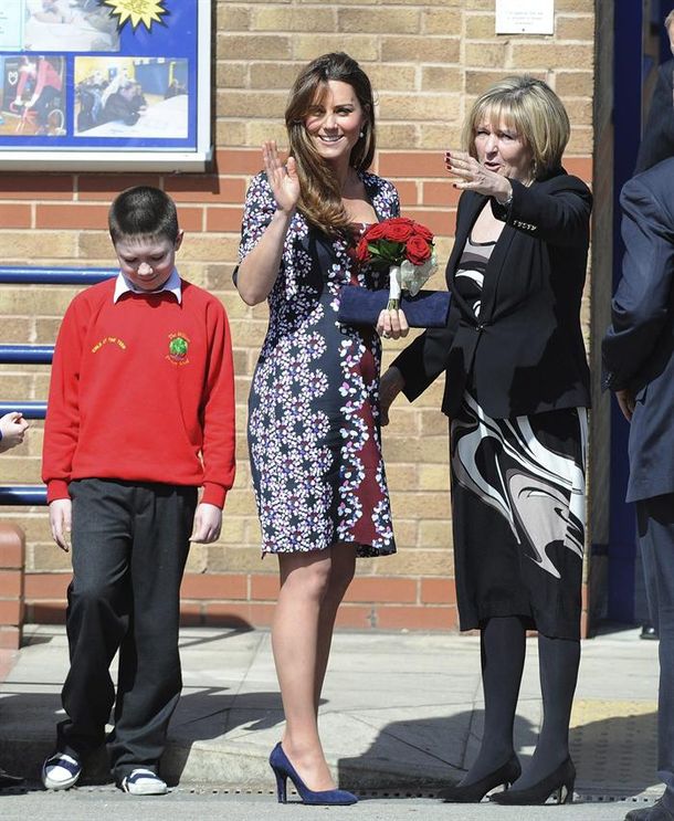 Kate Middleton mostró su pancita
