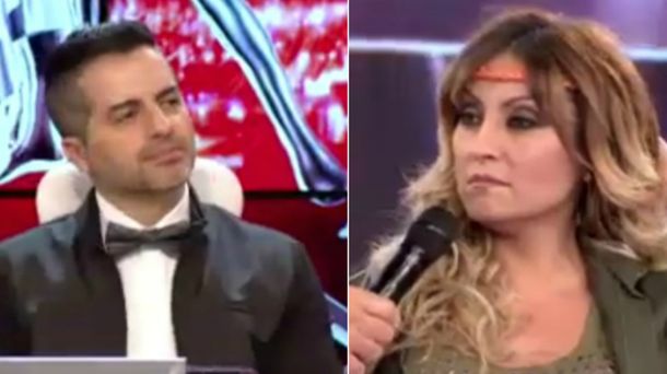 Fuerte cruce entre Marcela Tauro y Ángel de Brito en Showmatch