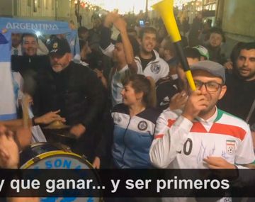 La que tiene a Messi y Maradona: los nuevos hits de los argentinos que coparon Rusia