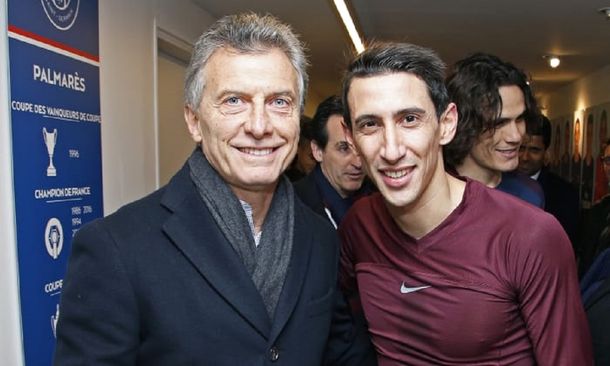 Macri visitó a Di María en el Paris Saint Germain - Crédito:&nbsp;psg.fr