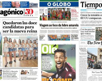 Mirá las tapas de los diarios