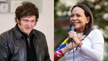 Javier Milei y María Corina Machado. Javier Milei y María Corina Machado.