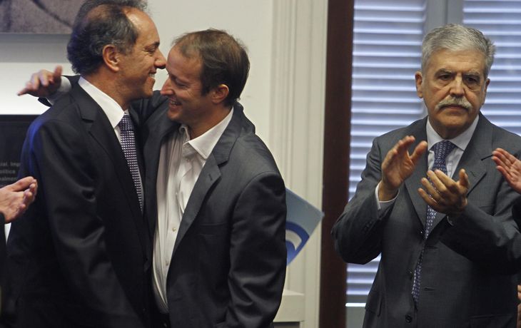 Scioli a Insaurralde: Estamos encolumnados con vos