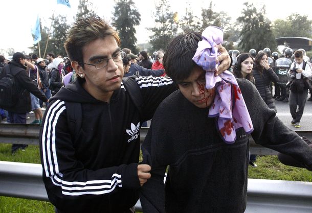 Violentos incidentes en Panamericana: un gendarme resultó herido