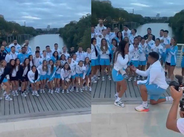Dos jugadores de hándbol y un momento romántico en París
