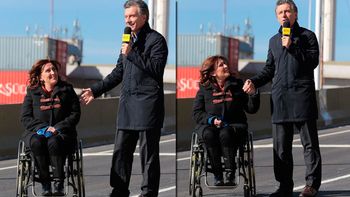 Gabriela Michetti y Mauricio Macri, el día de la apertura de la bajada de la autopista Illia Gabriela Michetti y Mauricio Macri, el día de la apertura de la bajada de la autopista Illia