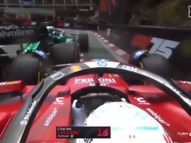 Lance Stroll le cruzó el auto a Charles Leclerc y le provocó una rotura a Ferrari