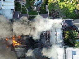 Así quedó la pañalera que se incendió en Lomas del Mirador