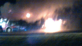 se incendio un micro en la ruta 2 se incendio un micro en la ruta 2