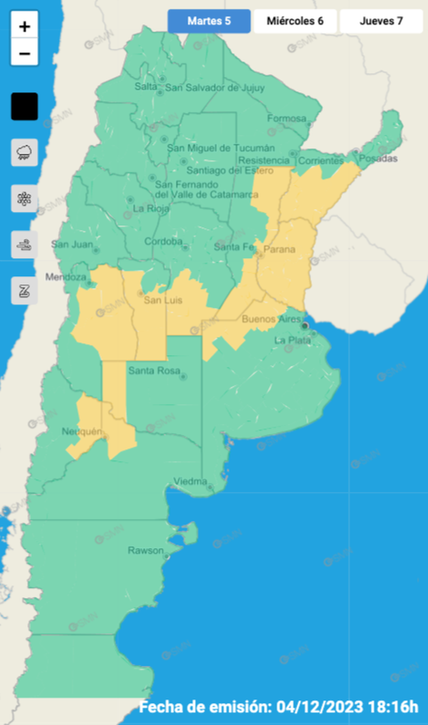 Alerta Por Tormentas Fuertes Y Granizo En Buenos Aires Y Otras Nueve ...