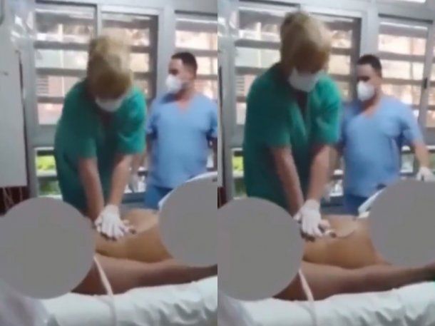 Video: médicos se filmaron reanimando un paciente a las carcajadas
