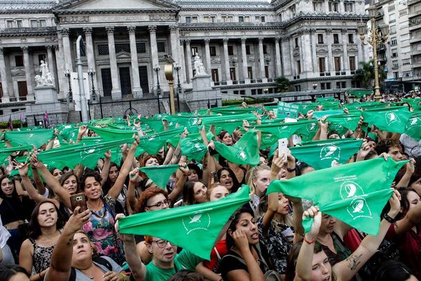 Pañuelazo verde en el Congreso