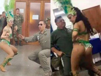 Sancionan a miembros de la Fuerza Aérea de Mendoza tras el festejo con bailarinas