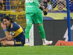 Cavani sufrió una lesión en el psoas y se perderá el partido de Boca contra Central Córdoba