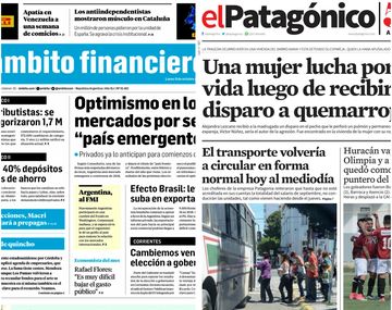 Tapas de diarios del lunes 9 de octubre de 2017