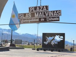 Plaza Islas Malvinas, sede del acto oficial