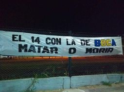 ¿Aliento, presión o amenaza? Aparecieron unas misteriosas banderas en La Boca