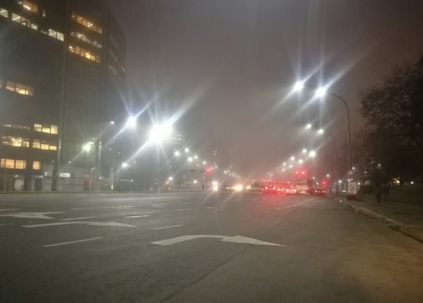Niebla en Buenos Aires - Crédito:&nbsp;@rominawinner&nbsp;