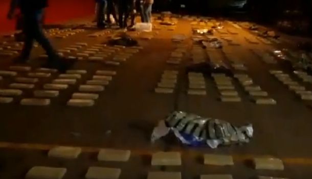 Estos son algunos de los panes de marihuana decomisados