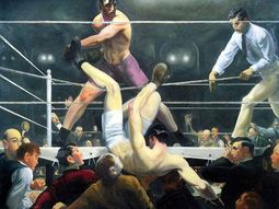 Firpo tirando a dempsey (george bellows)