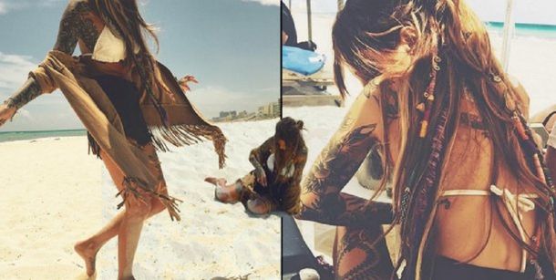 El nuevo look de Cande Tinelli en el backstage de la campaña de su marca de ropa