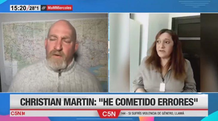 Christian Martin inició acciones contra su hermana