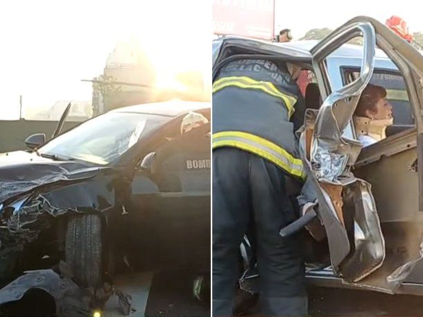 Triple choque en la Autopista Perito Moreno dejó al menos un herido