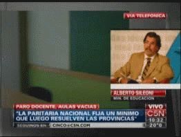 Sileoni aclaró que no reabrirá la paritaria docente nacional