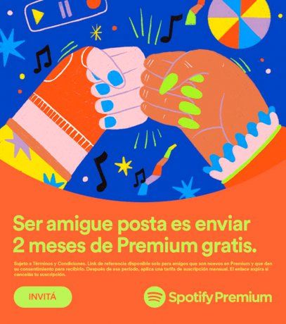 Spotify te invita a compartir música con tus amigues