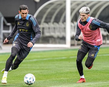 Atento Scaloni: Di María pidió más minutos para Garnacho en la Selección