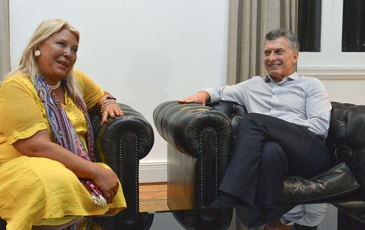 Elisa Carrió y Mauricio Macri