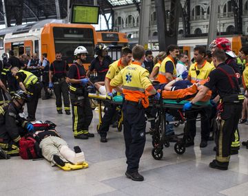 Accidente en la estación Francia de Barcelona