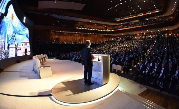 Mauricio Macri en el CCK